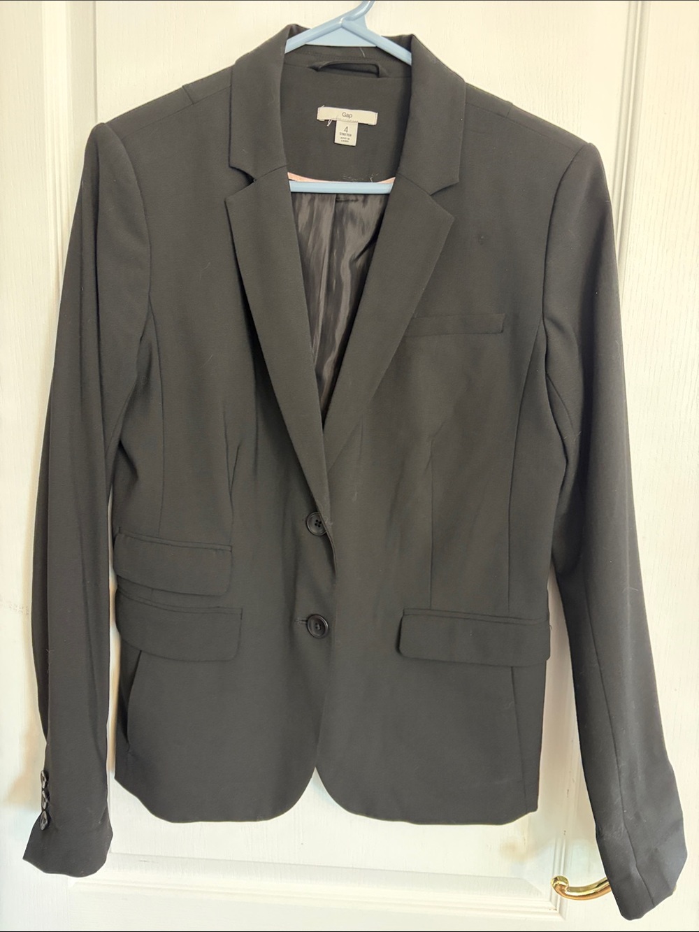 GAP Black Single-Breasted Women's Blazer